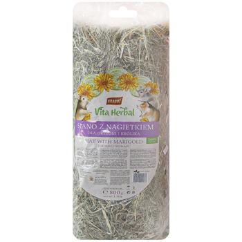 Vitapol Vita Herbal сіно для гризунів 800 г - календула - купить, цены на MasterZoo - фото 1