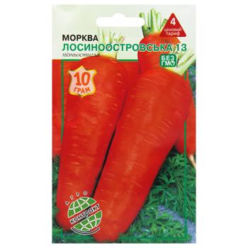 Насіння Агроконтракт Морква Лосиноостровська 13 10г - купити, ціни на МегаМаркет - фото 1