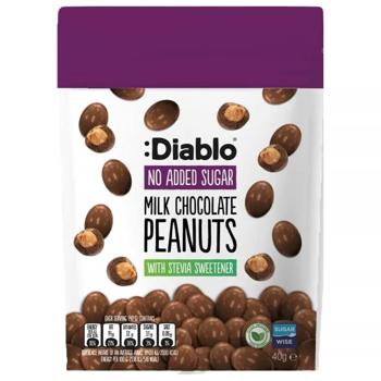 Diablo Peanuts in Sugar-Free Milk Chocolate 40g - buy, prices for COSMOS - photo 1
