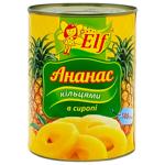 Ананас Elf кільцями в сиропі 580мл