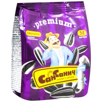 Семена подсолнечника Сан Саныч Премиум полосатые соленые 95г - купить, цены на Чудо Маркет - фото 2