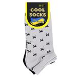 Набір шкарпеток жіночих Cool Socks короткі р.25-27 чорний/сірий/сірий 3 пари