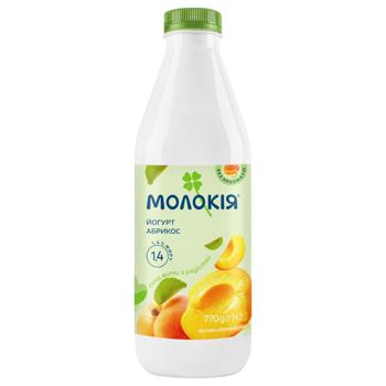 Molokiya Apricot Yogurt 1.4% 770g - buy, prices for COSMOS - photo 1
