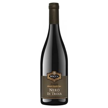 Вино Rocca Nero di Troia Puglia IGT красное полусухое 14% 0,75л - купить, цены на NOVUS - фото 1