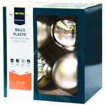 Metro Professional Silver Christmas Tree Ball 20cm 4pcs