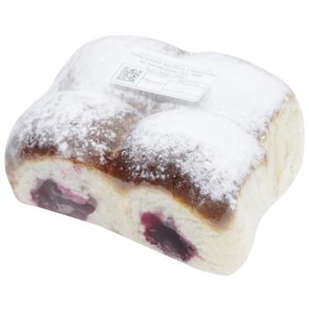 Butter Pampushka with Cherry Filling 50g - buy, prices for COSMOS - photo 3