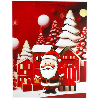 Пакет бумажный Angel Gifts Новогодний 31*40*12см - купить, цены на МегаМаркет - фото 2