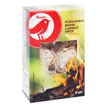 Auchan Fire Igniter from Wood Wool 6pcs - buy, prices for Auchan - photo 3