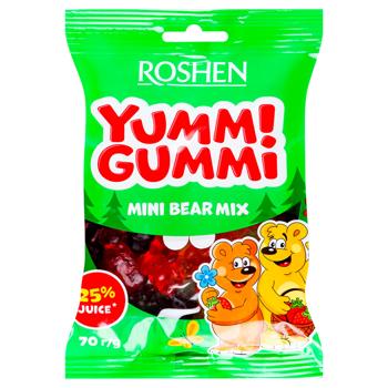 Roshen Yummi Gummi Mini Bear Mix Candies 70g - buy, prices for Vostorg - photo 1