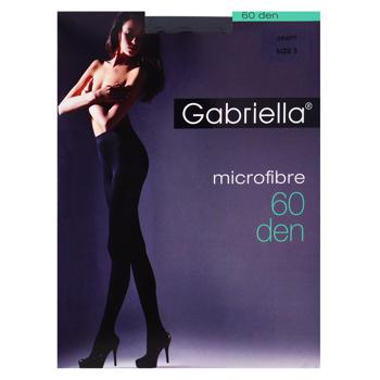 Колготи жіночі Gabriella Microfibre 60 den р.3 Grafit матові