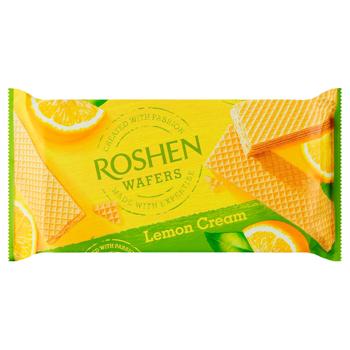 Вафли Roshen Wafers Lemon Cream 216г - купить, цены на Идеал - фото 1