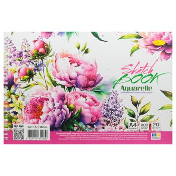Apelsin Aquarelle Sketchbook A4 20 Sheets - buy, prices for EKO Market - photo 2