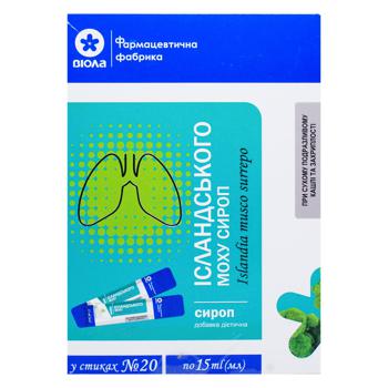 Сироп Віола Ісландський мох 15мл*20шт - купити, ціни на Auchan - фото 2