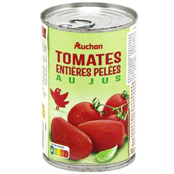 Auchan Canned Peeled Tomatoes 238g - buy, prices for Auchan - photo 1