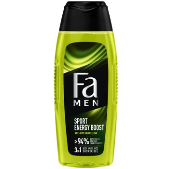 Гель для душа Fa Men Sport Energy Boost с ароматом гуараны и женшеня 400мл - купить, цены на MasterZoo - фото 1