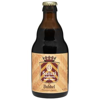 Пиво Sancti Adalberti Dubbel 0,33л скло 6,5% И557 (Нід) - купити, ціни на КОСМОС - фото 1