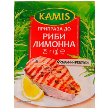 Приправа Kamis для рыбы лимонная 25г - купить, цены на Чудо Маркет - фото 1