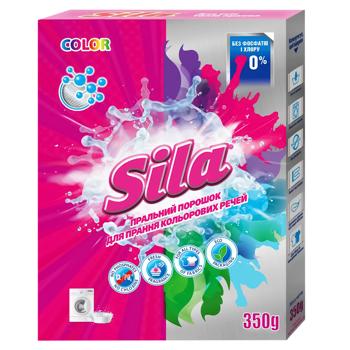 Powder detergent Sila for the coloured linen 350g - buy, prices for Ideal - photo 1