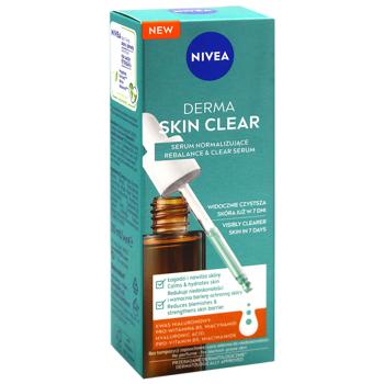 Nivea Derma Skin Clear Restoring Water Balance Serum 30ml - buy, prices for MegaMarket - photo 2