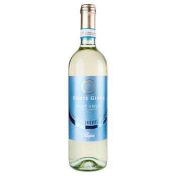 Corte Giara Pinot Grigio Delle Venezie White Dry Wine 12.5% 0.75l - buy, prices for ULTRAMARKET - photo 1