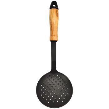 Colander Spatula with Wooden Handle