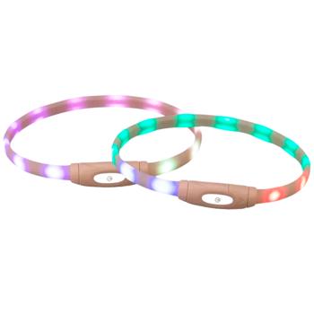 Trixie Flash Light Ring USB Silicone LED Collar for Dogs XS–XL 65cm/16mm - buy, prices for MasterZoo - photo 1