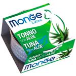 Корм вологий Monge Fruit з тунцем та алоє для кошенят 80г