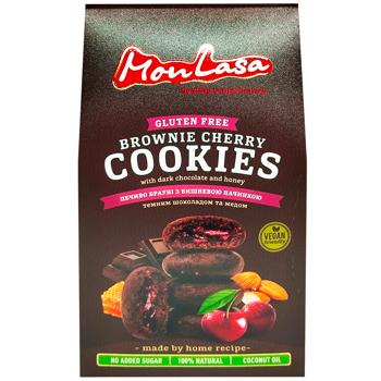 MonLasa Gluten-free Brownie Cookies with Cherry Filling 120g - buy, prices for - photo 2