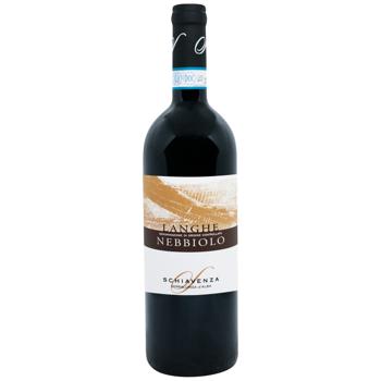 Вино Schiavenza Langhe Nebbiolo красное сухое 14,5% 0,75л - купить, цены на WINETIME - фото 1