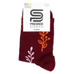 Носки Premier Socks Премиум Хрупкие ветви женские классические р.23-25 бордо