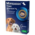 KRKA Мілпразон Плюс таблетки для цуценят та собак до 5 кг 4 шт