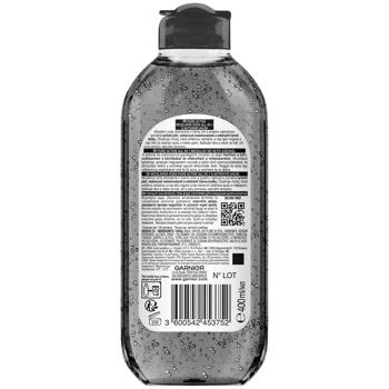 Гель-вода Garnier с углем для очищения кожи лица, склонной к появлению черных точек 400мл Гель-вода Garnier с углем для очищения кожи лица, склонной к появлению черных точек 400мл - купить, цены на - фото 2