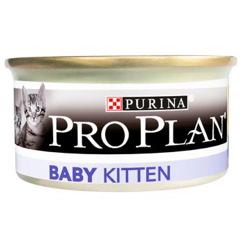 Корм вологий Purina Pro Plan Baby Kitten з куркою для кошенят 85г - купити, ціни на MasterZoo - фото 1