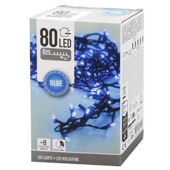 Koopman Outdoor Electric Garland 80 LED 9m Blue - buy, prices for NOVUS - photo 1