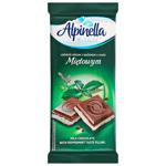 Alpinella Milk Chocolate with Mint Filling 100g