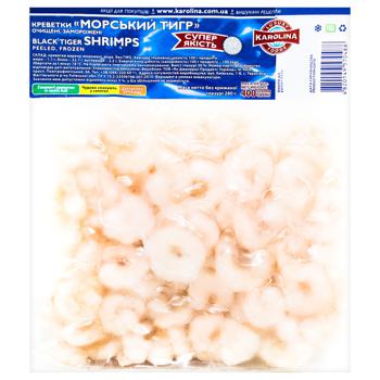 Karolina Sea Tiger Frozen Peeled Tiger Shrimps 200/300 400г - buy, prices for METRO - photo 1