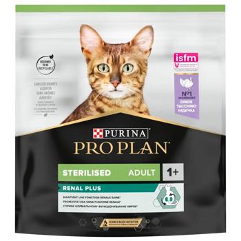 Корм сухий Purina Pro Plan Renal Plus з індичкою для стерилізованих котів 400г - купити, ціни на MasterZoo - фото 1