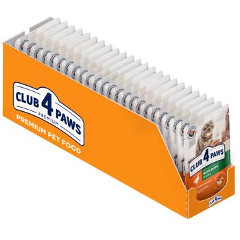 Корм влажный Club 4 Paws Premium с уткой для взрослых кошек 100г - купить, цены на MasterZoo - фото 6