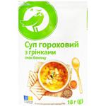 Суп Auchan гороховый с гренками вкус бекона 18г