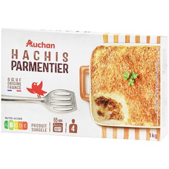 Картопля Auchan з м'ясом та цибулею заморожена 1кг