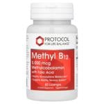 Protocol for Life Balance Methyl B-12 Vitamin B12 5000mcg 60 lozenges