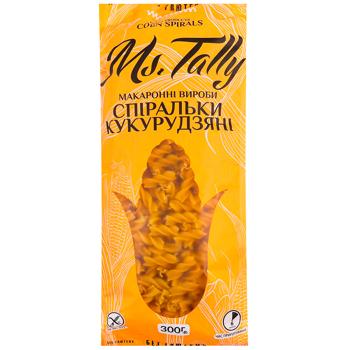 Макарони Мс Теллі 300г спіральки кукурудзяні без глютену - купить, цены на Восторг - фото 1