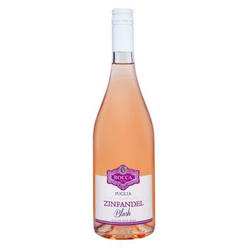 Вино Rocca Zinfandel Blush Salento IGT розовое полусухое 12,5% 0,75л - купить, цены на NOVUS - фото 1
