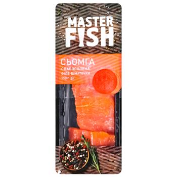 Master Fish Salmon Fillet Pieces Mildly Salted 150g - buy, prices for Tavria V - photo 1