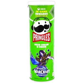 Чипси Pringles картопляні зі смаком сметани та цибулі 165г - купити, ціни на Чудо Маркет - фото 3