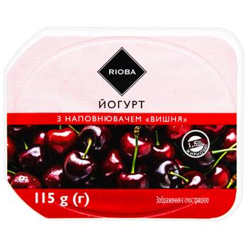Йогурт Rioba вишня 1,5% 115г - купить, цены на - фото 4