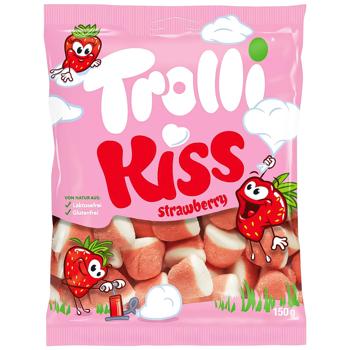 Конфеты Trolli Kiss Strawberry желейные 150г