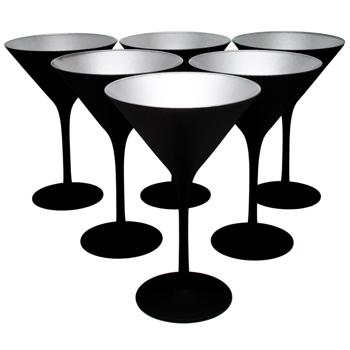 Набір келихів Stolzle Elements для коктейлю 6шт 240мл чорний/срібний - купити, ціни на WINETIME - фото 1