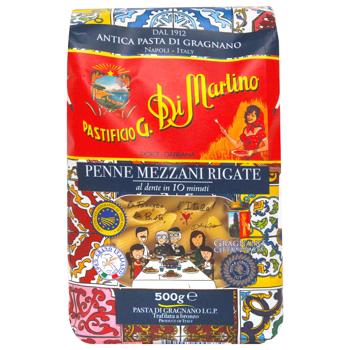Макарони Di Martino 500г Пенне Меццані рігате (Італія) - купить, цены на КОСМОС - фото 2