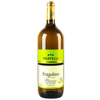 Вино Fratelli Fragolino Bianco плодовое белое полусладкое 9,3% 1,5л - купить, цены на Auchan - фото 1